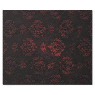 Red and Black Damask Gift Wrap