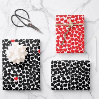 Red and Black Hearts  Sheets