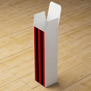 Red and Black Stripe Wine Gift Box