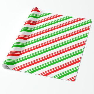 Red and Green Candy Cane Stripes