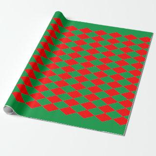 RED AND GREEN DIAMOND CHRISTMAS