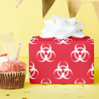Red and White Biohazard Symbol