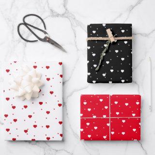Red and white heart pattern custom backgrounds  sheets