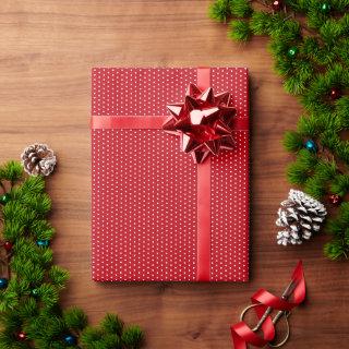 Red And White Pin Polka Dots Christmas