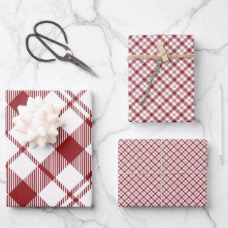 Red and White Plaid  Sheets