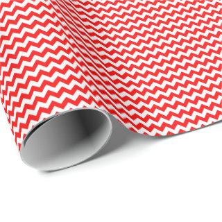 Red and White Small Chevron