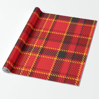 Red black and yellow plaid pattern