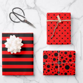 Red/Black Patterns  Sheet Set