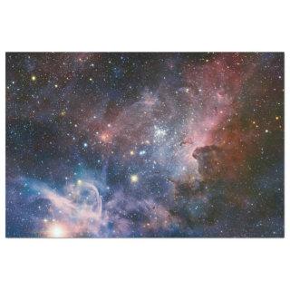 Red & Blue Carina Nebula Hubble Telescope Tissue Paper