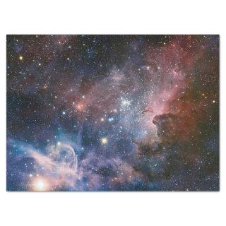 Red & Blue Carina Nebula Hubble Telescope Tissue Paper