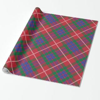 Red, blue, green, with white accents plaid pattern