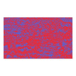 Red & Blue Marble Rectangle Sticker