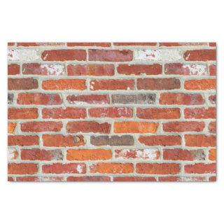 Red Brick Wall Pattern Tissue Paper