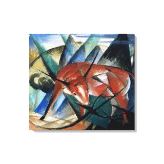 Red Bull (gouache on paper) Canvas Print