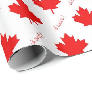 Red Canadian Maple leaf on white