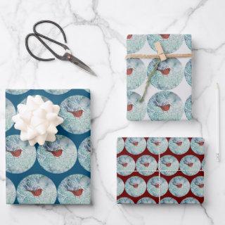 Red Cardinal Snow Winter Art Wrap Craft Paper