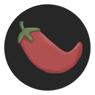 Red Chili Pepper Classic Round Sticker