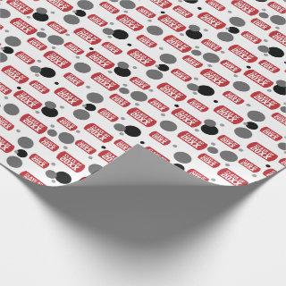 Red "Class Of" Dog Tag and Dots Pattern