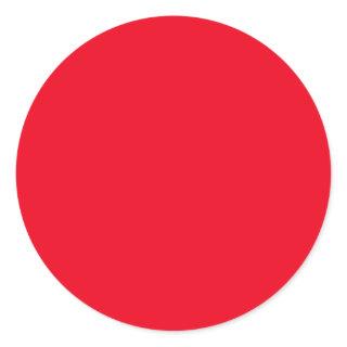 Red Classic Round Sticker