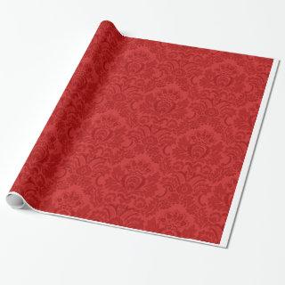 Red Damask Pattern