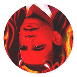 Red Devil - Barack Obama Classic Round Sticker