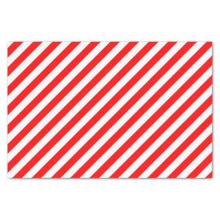 Red Diagonal Stripes Tissue Paper