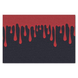 Red Dripping Blood Drips Halloween Party Tissue Paper