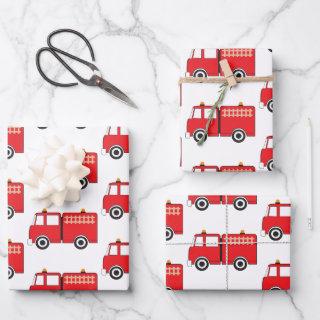 Red Fire Truck  Sheets