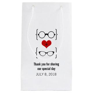 Red Geeky Glasses Gift Bag