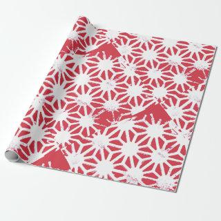 Red geometric pattern