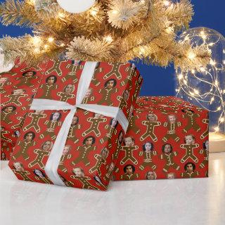 Red Gingerbread Friends and Family Holiday