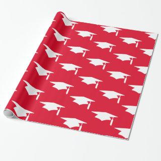 Red Graduation Caps Pattern - Graduation