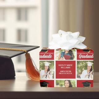 Red Graduation Photo Personalized 2025 Graduate