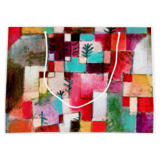 Red Green and Violet, Paul Klee Large Gift Bag