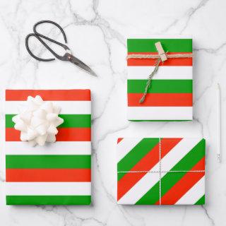 Red, Green and White Stripes   Sheet