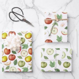 Red Green and Yellow Apples  Sheets