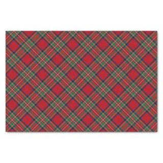 Red Green Plaid Rustic Classic Stewart Tartan Tissue Paper