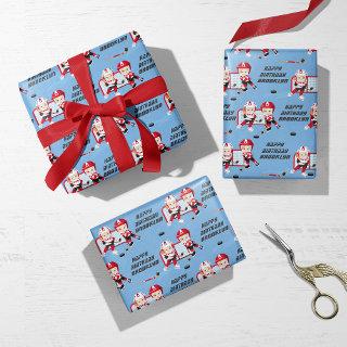 Red Hair Girl Hockey Personalized  Sheets