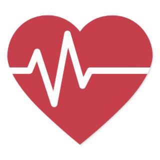 Red Heart Beats Heart Sticker