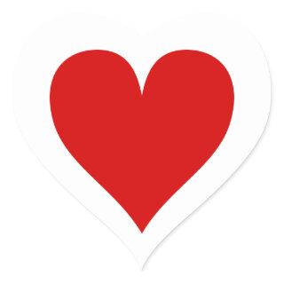 Red Heart Heart Sticker