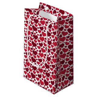 Red Hearts Pattern Small Gift Bag