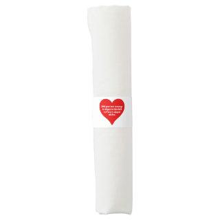 Red Hearts with Your Message Napkin Bands