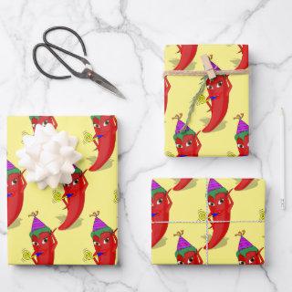 Red Hot Pepper Diva Birthday Celebration Custom  Sheets