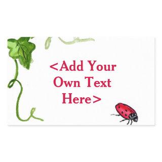 Red Lady Bug Insect Custom Stickers