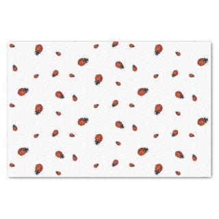 Red Ladybugs Lady Beetles Tissue Paper