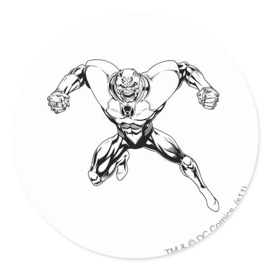Red Lantern Corps - Rage Jump 3 Classic Round Sticker