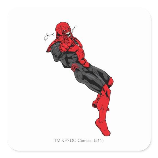 Red Lantern Corps - Rage Leaning 1 Square Sticker