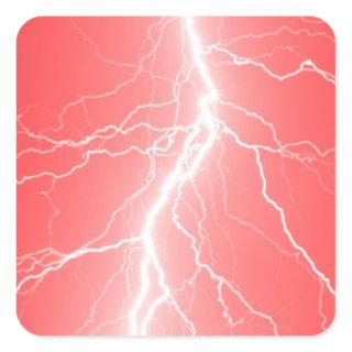 Red Lightning Strike - Sticker