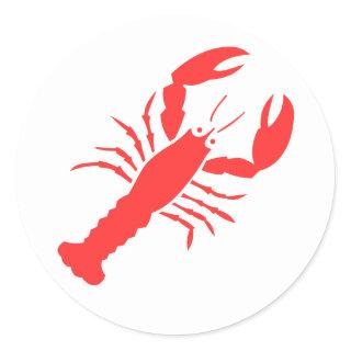 red lobster classic round sticker