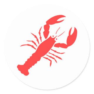 red lobster classic round sticker